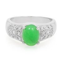 Zilveren ring met een keizerlijk chrysopraas