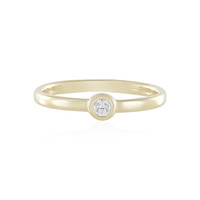 Gouden ring met een Loepzuivere (E) Diamant (de Melo)