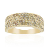 Gouden ring met SI2 Fancy Diamanten (CIRARI)