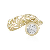 Gouden ring met een zirkoon (Ornaments by de Melo)