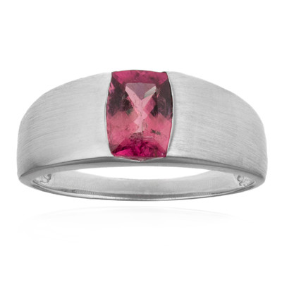 Gouden ring met een roze toermalijn (CUSTODANA)