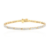 Gouden armband met I2 (I) Diamanten