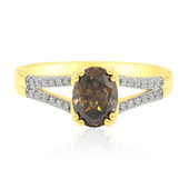 Gouden ring met een SI1 Argyle Cognac Diamant (Mark Tremonti)