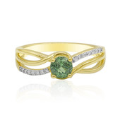 Gouden ring met een Madagaskar Demantoid (John Ferry)