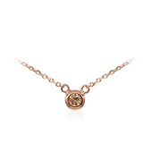 Gouden halsketting met een VS1 Argyle-Rose de France-Diamant (Annette)
