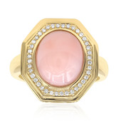 Gouden ring met een roze opaal (CIRARI)