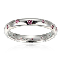 Zilveren ring met rhodolieten