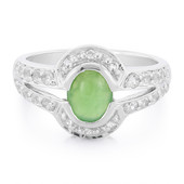 Zilveren ring met een keizerlijk chrysopraas