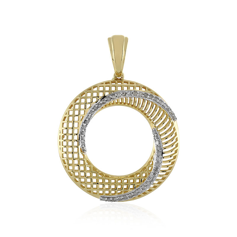 Centrum Kameel Eigendom Gouden hanger met I4 (J) Diamanten (Ornaments by de Melo)-9762CL | Juwelo  sieraden