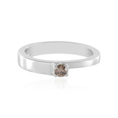 Zilveren ring met een I3 Bruine Diamant