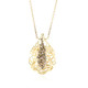 Gouden halsketting met I2 Champagne Diamanten (Ornaments by de Melo)