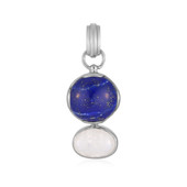 Zilveren hanger met een lapis lazuli