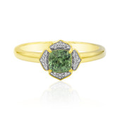 Gouden ring met een Madagaskar Demantoid (John Ferry)