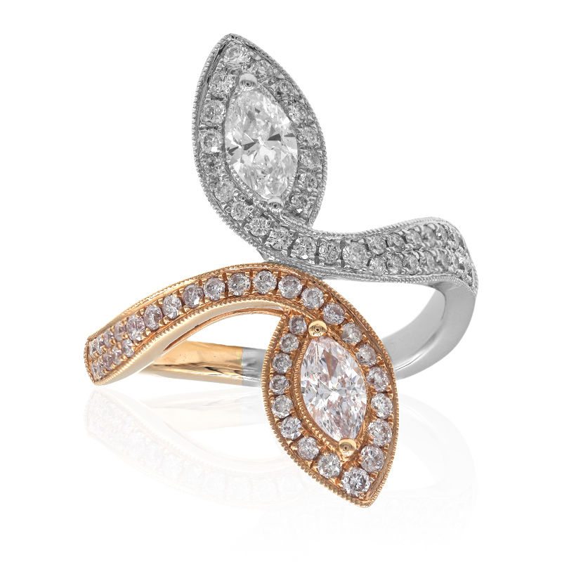 Bewusteloos bord eer Gouden ring met een I1 Roze Diamant (CIRARI)-3363DH | Juwelo sieraden