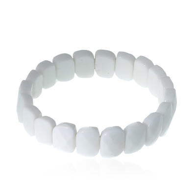 Armband met Witte Agaten