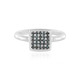 Zilveren ring met I3 Champagne Diamanten