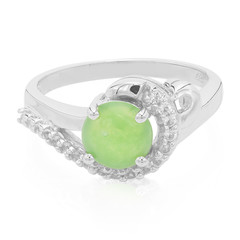 Zilveren ring met een keizerlijk chrysopraas