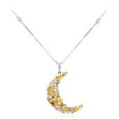 Gouden halsketting met SI2 Fancy Diamanten (CIRARI)