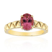 Gouden ring met een Californiaanse roze toermalijn (Remy Rotenier)