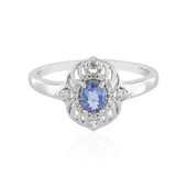 Zilveren ring met een Blauwe Ceylon saffier