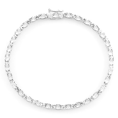 Zilveren armband met I2 (J) Diamanten
