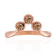 Gouden ring met SI1 Argyle Rose De France Diamanten (Annette)