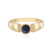 Gouden ring met een blauwe saffier