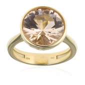 Gouden ring met een morganiet (CUSTODANA)