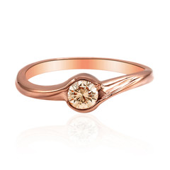 Gouden ring met een VS1 Argyle-Rose de France-Diamant