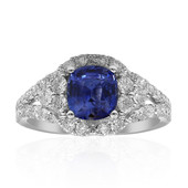 Gouden ring met een Blauwe Ceylon saffier (CIRARI)