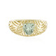 Gouden ring met een groene amethist (Ornaments by de Melo)