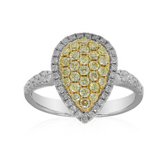 Gouden ring met gele S12 diamanten (CIRARI)