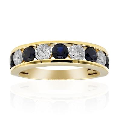 Gouden ring met Blauwe Ceylon saffieren (CIRARI)