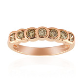 Gouden ring met SI1 Argyle Rose De France Diamanten (Annette)