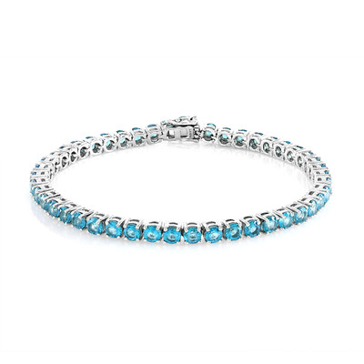 Zilveren armband met Paraiba Topaasstenen