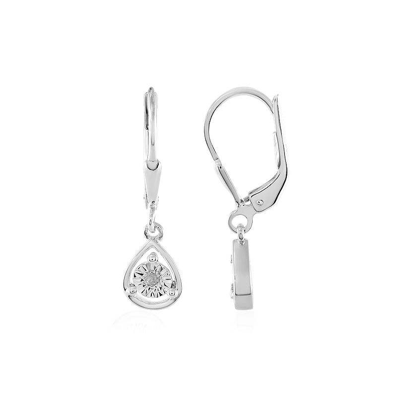 Verplaatsbaar Bekwaamheid In zicht Zilveren oorbellen met I3 (J) Diamanten-3781YE | Juwelo sieraden