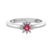 Zilveren ring met een roze spinel