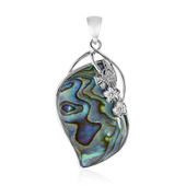 Zilveren hanger met een Abalone schelp (Art of Nature)