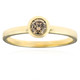 Gouden ring met een SI1 Argyle Champagne Diamant (CUSTODANA)