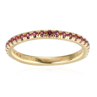 Zilveren ring met rhodolieten