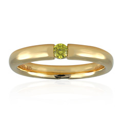 Gouden ring met een gele VS1 diamant