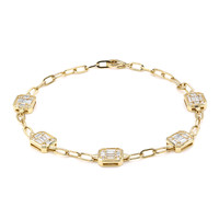 Gouden armband met SI2 (H) Diamanten (CIRARI)