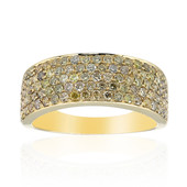 Gouden ring met SI2 Fancy Diamanten (CIRARI)