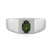 Zilveren ring met een Groene Ceylon Zirkoon