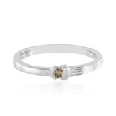 Zilveren ring met een I3 Champagne Diamant