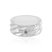 Zilveren ring met een I3 Champagne Diamant (de Melo)