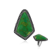 Zilveren ring met een Groene Kingman Mohave Turkoois (Art of Nature)