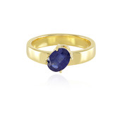 Zilveren ring met een Madagaskar Blauwe Saffier