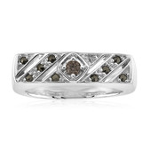 Zilveren ring met een SI1 Argyle Rose De France Diamant (Annette classic)