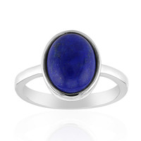 Zilveren ring met een lapis lazuli